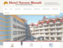 Tablet Screenshot of hotelnaveenmanali.com